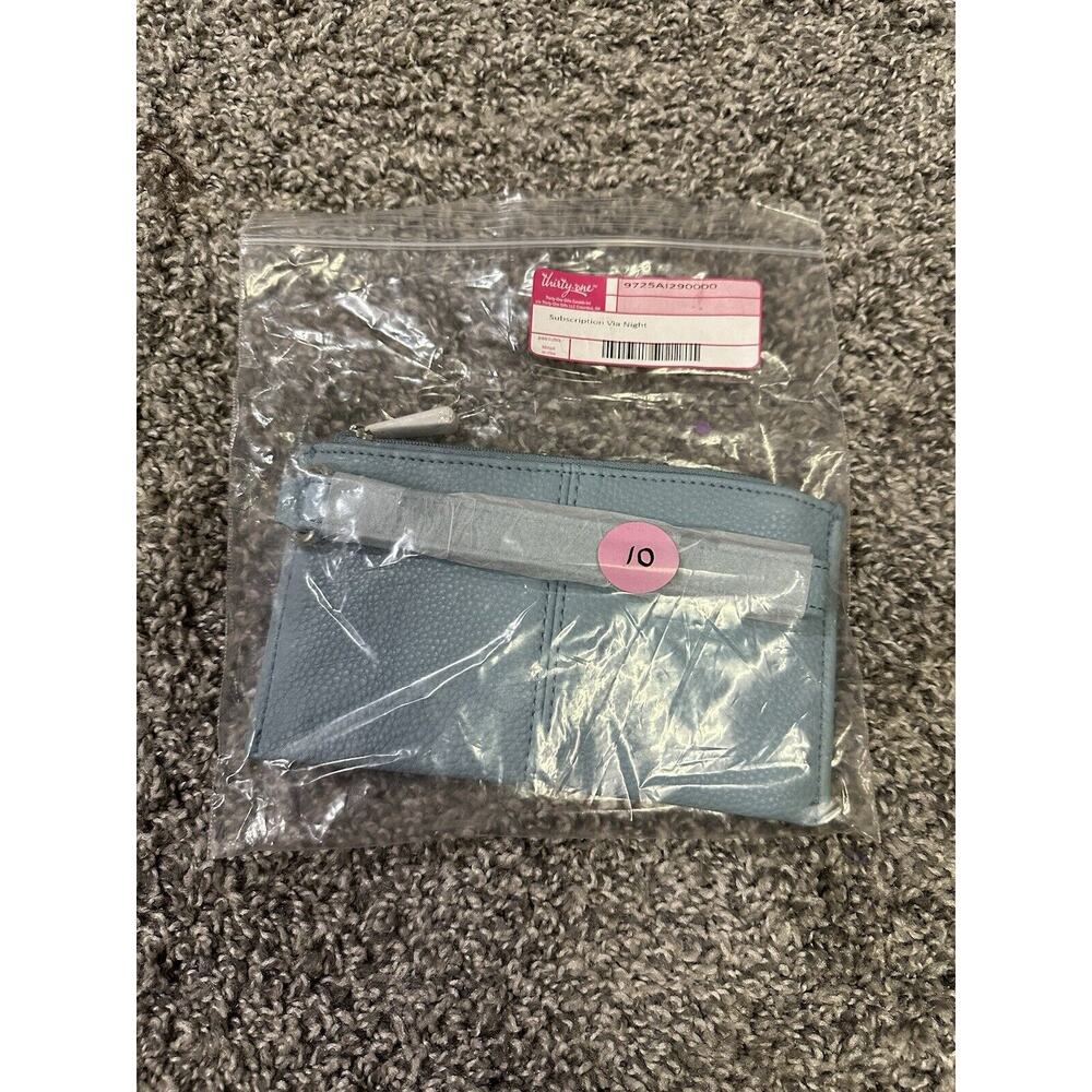 Jewell By Thirty One Clutch Pouch Turquoise Wristlet New